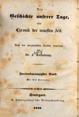Geschichte Englands : von 1833 bis 1842