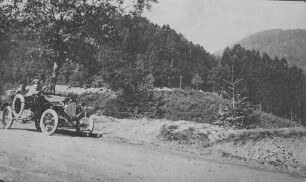 Erster Weltkrieg - "Kriegserinnerungen an Nordfrankreich und die Vogesen". "Passstraße am Col de Hantz" (Dép. Vosges)