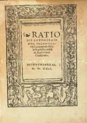 Rationis Latomianae confutatio (Entgegnung auf die Argumentation des Latomus)