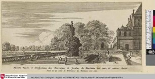 Veuë de la Cour de Fontaines de Fontane-bel-eau