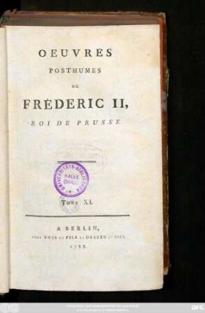 T. 11: Correspondance. Lettres A Monsieur D'Alembert