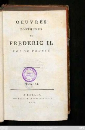 T. 11: Correspondance. Lettres A Monsieur D'Alembert