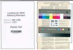 Entnazifizierung Karl Elspass , geb. 22.07.1911 (Landwirt)