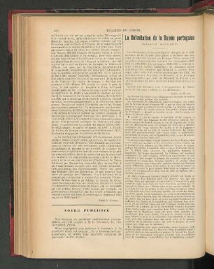 La Délimitation de la Guinée portugaise.