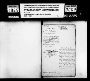 Scharfrichter und Kleemeister, Oberamt Maulbronn