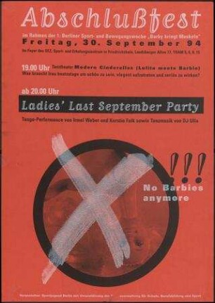 Ladies Last September Party