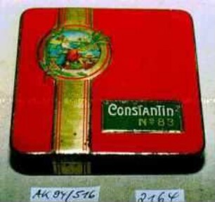 Blechdose für 20 Stück Zigaretten "ConsTanTin No. 83"