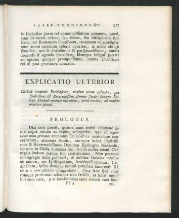 Explicatio Ulterior