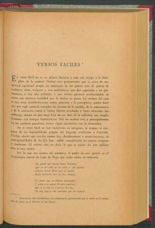 Versos fáciles
