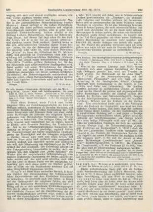 289-290 [Rezension] Siegfried, Theodor, Kant und Schleiermacher