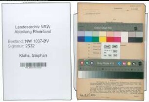 Entnazifizierung Stephan Klohs , geb. 25.12.1903 (Lehrer)