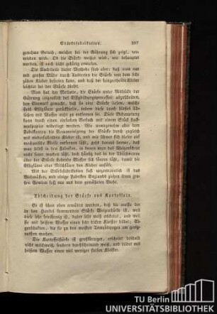 Abscheidung der Stärke aus Kartoffeln