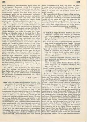 436-437 [Rezension] Zum Gedaechtnis August Hermann Franckes