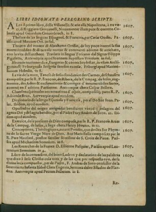 Libri Idiomate Peregrino scripti.