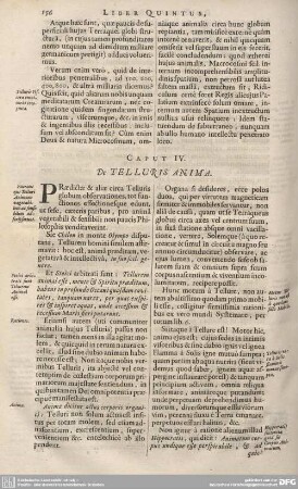 CAPUT IV. De TELLURIS ANIMA.