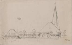 Gsaenger, Gustav; Wolfsburg; Ev. Kreuz Kirche, Gemeindehaus II - Südseite (Ansicht)