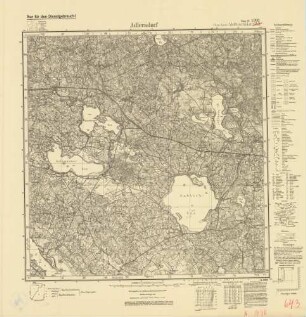 1998 (alte Nr.: 643) Adlersdorf, Meßtischblatt (4cm - Karte)