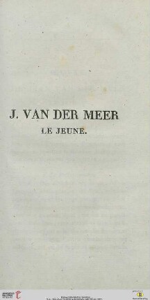 J. van der Meer le jeune