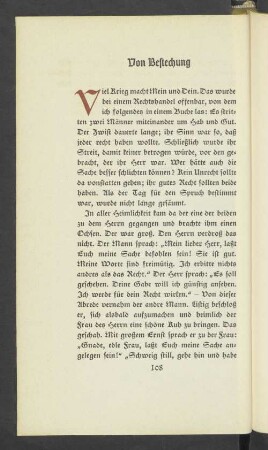 Von Bestechung