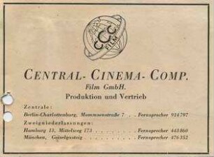 CCC-Geschäftsanzeige