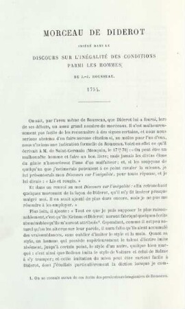 Morceau de Diderot