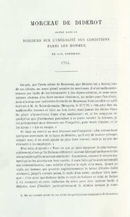 Morceau de Diderot