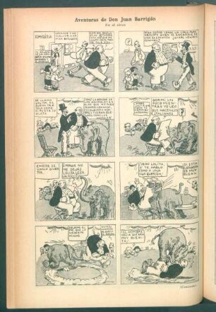 Aventuras de Don Juan Barrigón : En el circo