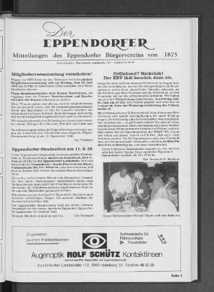 Eppendorfer Straßenfest am 11.6.88