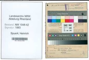 Entnazifizierung Heinrich Spuerk , geb. 01.05.1889 (Werkmeister)