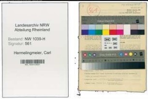 Entnazifizierung Carl Hermelingmeier , geb. 09.05.1905 (Revisor)