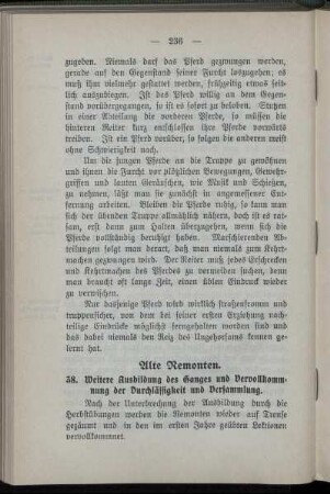 Alte Remonten