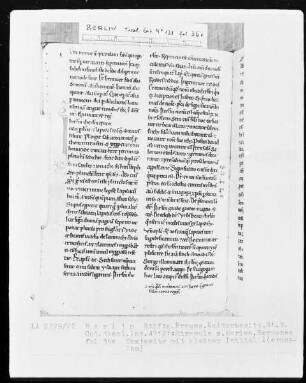 Miracula Sanctae Mariae, Sermones de sanctis per annum — Initiale I (erusalem), Folio 36verso