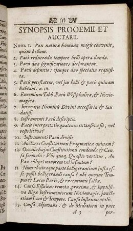 Synopsis Prooemii Et Auctarii