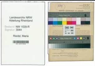 Entnazifizierung Maria Riedel , geb. 06.03.1897 (Lehrerin)