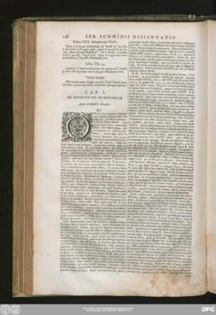 Cap. I. De Diversitate Numerorum Apud Scriptores diverses.