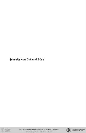 Jenseits von Gut und Böse