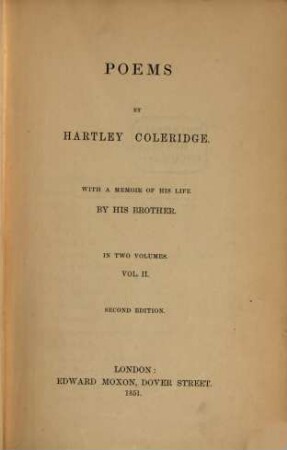 Poems : with a memoir of his life by his brother, 2