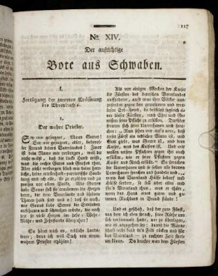 No. XIV. [Den 19ten August 1799.]