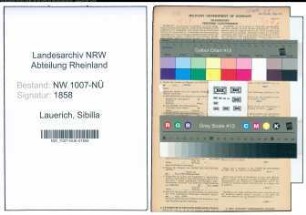 Entnazifizierung Sibilla Lauerich , geb. 28.12.1901 ()