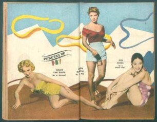 Mamie van Doren, Linda Douglas, Pier Angeli - [Ilustración] : Pebetas de PBT