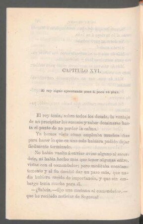 Capítulo XVI. - El rey sigue ejecutando poco á poco su plan.