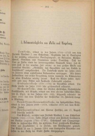 5. Sehenswürdigkeiten von Fulda und Umgebung