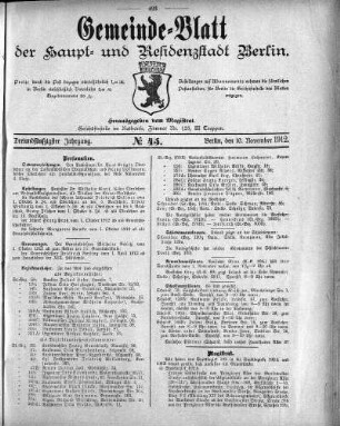 1912,45: No. 45, 10. November 1912