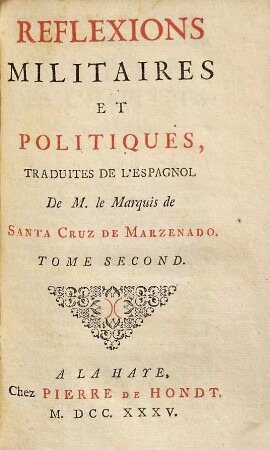 Reflexions Militaires Et Politiques, 2