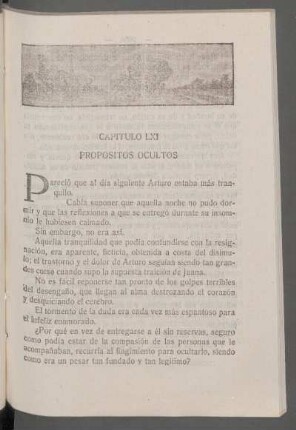Capítulo LXI - Propósitos ocultos