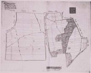 Dresden: Nordseite des Dorfes Löbtau mit Nord- und Westflur im Jahre 1711