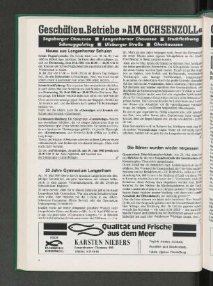 Die Börner wurden wieder vergessen