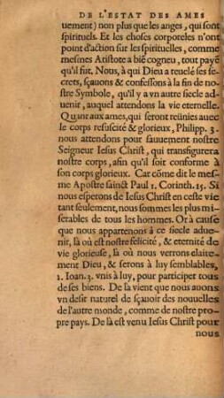 De l'estat des ames apres le trespas
