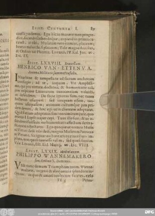 Epist. LXXIX. Mediolanum. Philippo Wannemakero suo, Ordinis S. Dominici.