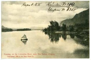 Oregon. Evening on the Columbia River near The Dalles